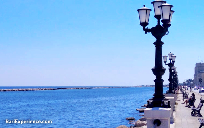 Photo of the seafront in Bari Puglia