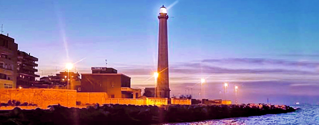  The historic lighthouse of Bari