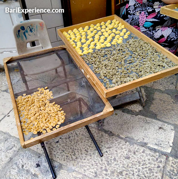 Orecchiette baresi a Bari vecchia