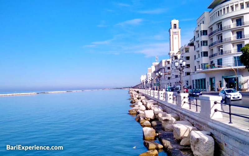 Foto van de kust in Bari Puglia