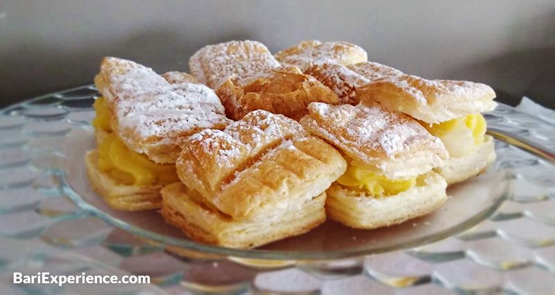 Sporcamuss typical sweets from Bari and Puglia