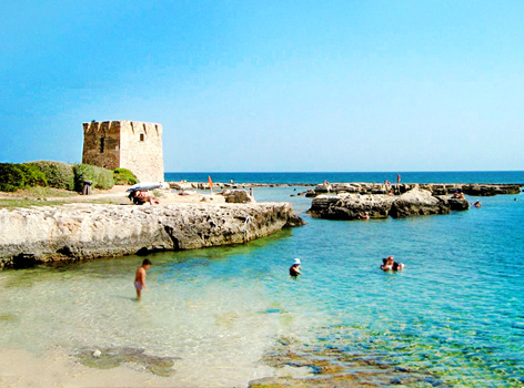 San Vito strand Polignano a Mare-ban