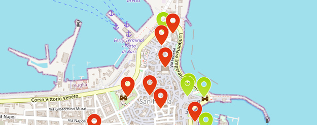  Tourist map of Bari