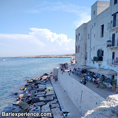 Sea wall Monopoli Puglia