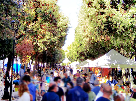 Mercado de segunda mano en Piazza Massari Bari