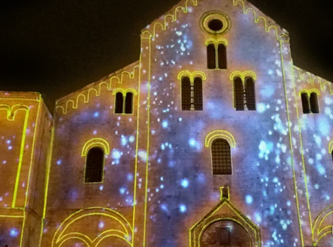 Iluminaciones Basílica San Nicola Bari