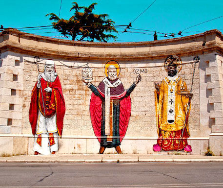 Straatkunst San Nicola Bari