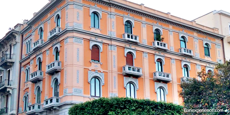 Historische Gebäude Bari Corso Cavour