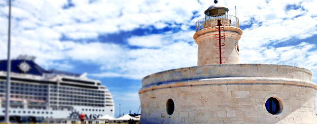  Bourbon Lighthouse: der kleine Leuchtturm im Hafen