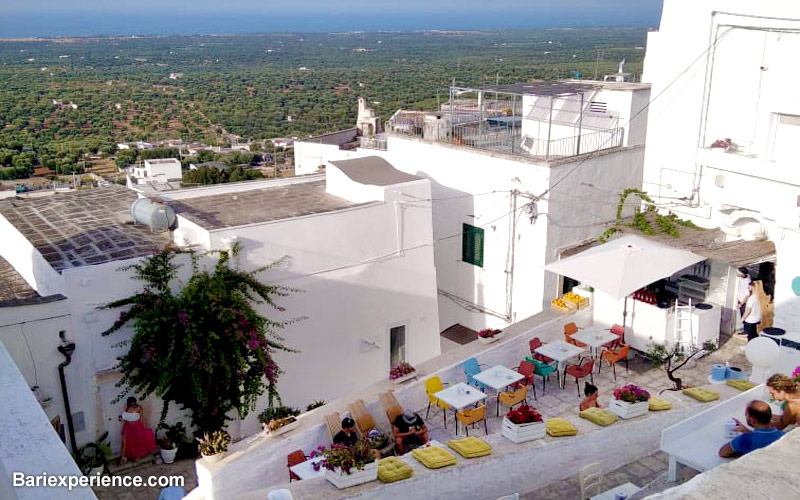 De witte stad Ostuni Puglia