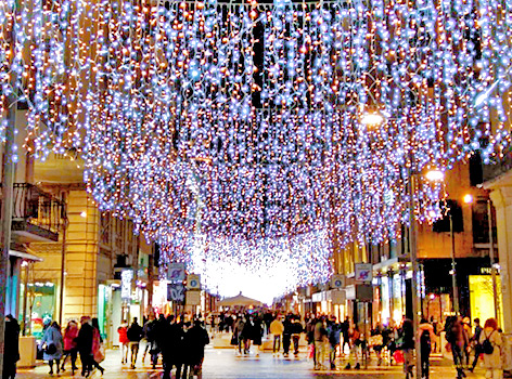 Verlichtingen Bari Puglia Via Sparano