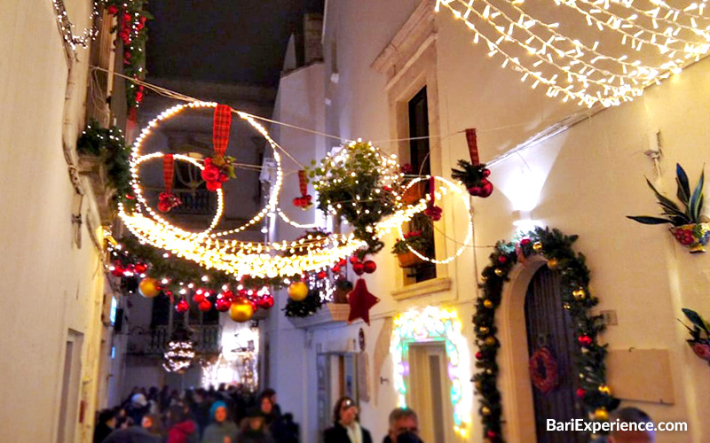 Christmas illuminations in Puglia