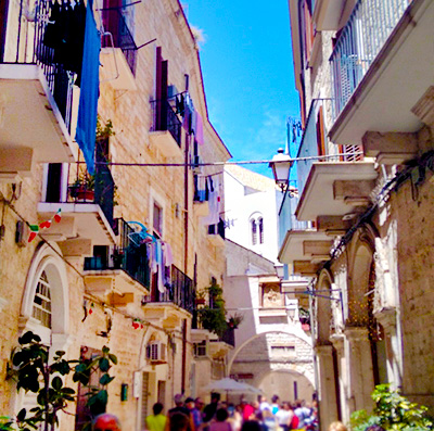 Palacio de la calle en Bari Vecchia