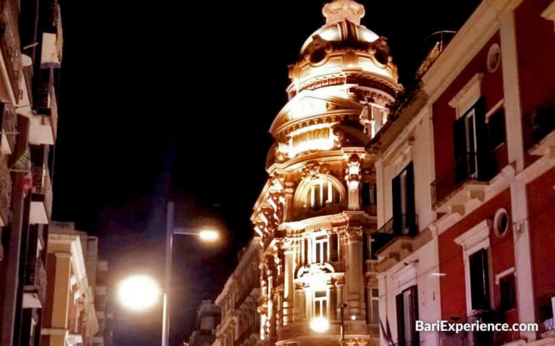 Palazzo Mincuzzi shoots away in the evening