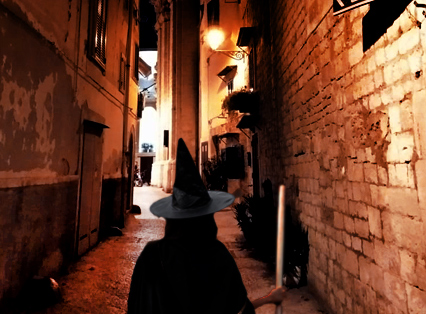 Head of the Turkish befana Bari old town