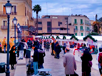 Événements du marché de Noël de Bari Pouilles