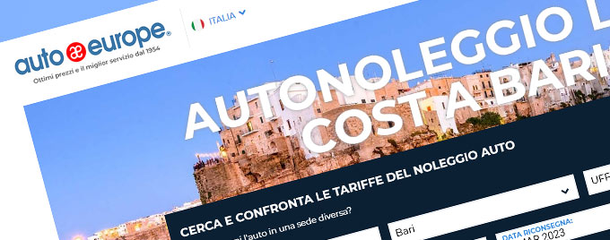 Autoesurope low cost rental Bari Puglia