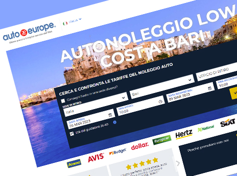 Car rental Europe Bari Puglia