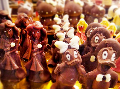 Chocolate festival in Piazza Umberto Bari