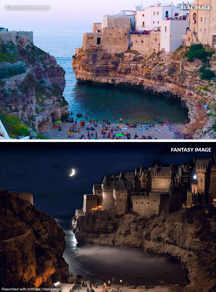 Polignano a Mare in versione Fantasy